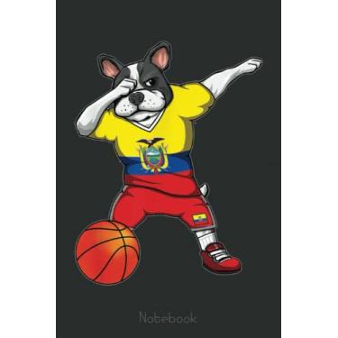 Imagem de Dabbing French Bulldog Ecuador Basketball Fans Sport Notebook: A blank lined basketball notebook 6x9 in 110 Pages that makes a fun basketball gift for ... women's basketball, team basketball gifts