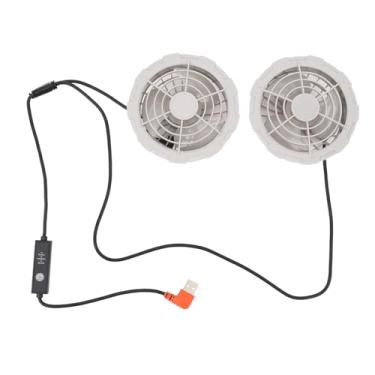 Imagem de Ventilador Refrigerando do Revestimento, Ventilador de Ar Condicionado da Roupa Ajustável de Baixo Nível de Ruído Sem Escova Alimentado por Usb Ventilador Refrigerando do Colete