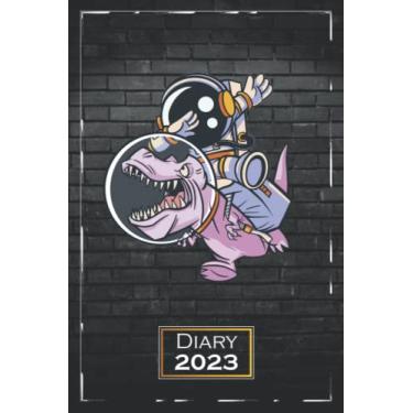 Imagem de Diary 2023: A5 (6x9) | One Week on a Double Page | From Monday to Sunday | Fun Dabbing Animal | qb2