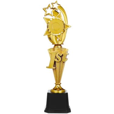 Imagem de Didiseaon 1st Place Trophy Award Grande Primeiro Lugar Taça Troféu Plástico Prêmio Troféus Recompensa para Celebração de Competições de Futebol Esportivo (14,6 polegadas)