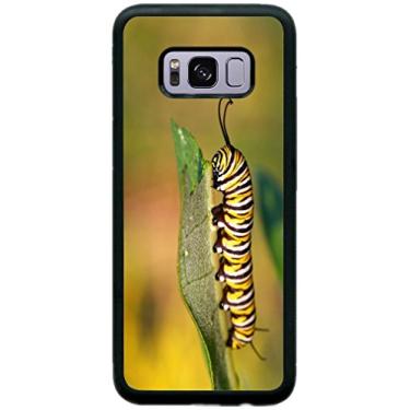 Imagem de Rikki Knight Capa de design Caterpillar, borracha com proteção de choque para Samsung Galaxy S8 - preta