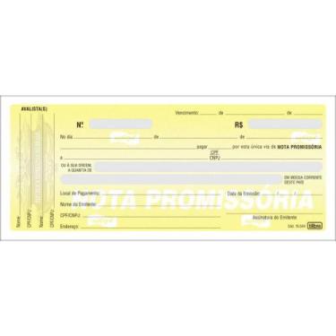 Imagem de Talão de Nota Promissória Mini 50 Folhas - Pacote com 10 Unidades - Ti