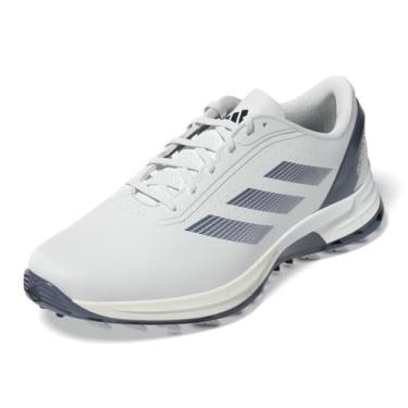 Imagem de adidas Tênis masculino Adizero ZG Spikeless, Calçado branco/azul marinho universitário/zero metálico, 38