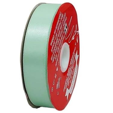 Imagem de Fita de Cetim Trader 22mm N5 com 50 Metros, COR 050 VERDE ÀGUA, 50 MET