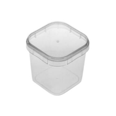 Imagem de Pote Quadrado com tampa 220ml com 20 unidades Plastilânia - PLASTILANI