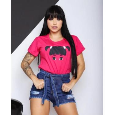 Imagem de Camiseta Feminina Monstros Sa Mike Sulley Boo Algodão - AB Tshirteria,