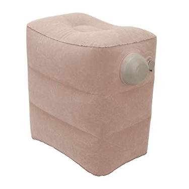 Imagem de Travesseiro de Descanso Inflável para pé, PVC Flocking Travel Rest Pillow Pillow Portátil Inflável Aleito Inflável Crente de Apoio para Pés Infláveis ​​para Crianças Viagem de
