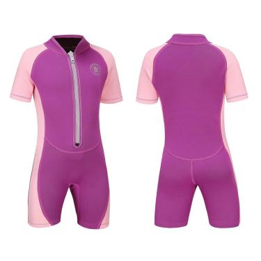 Imagem de Roupa de mergulho Lemorecn Kids Neoprene de 2 mm com zíper frontal Shorty Swim 4022