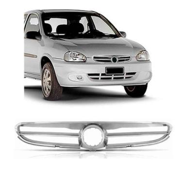 Imagem de Grade Radiador Corsa Classic 2000 2001 2002 2003 Cromado - SP ACESSÓRI