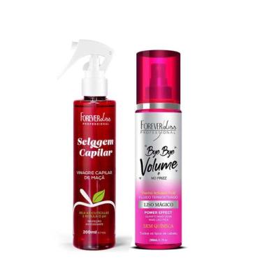 Imagem de Kit Vinagre Capilar de Maçã e Bye Bye Volume Forever Liss - Forever Li