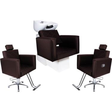 Imagem de KIT Evidence - 1 Cadeira Fixa + 1 Cadeira Reclinável + 1 Lavatório Par