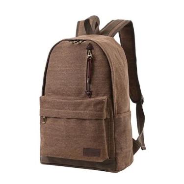 Imagem de Mochila Lona Reforçada Escolar Feminina Masculina Alça Zíper - CRUZEIR