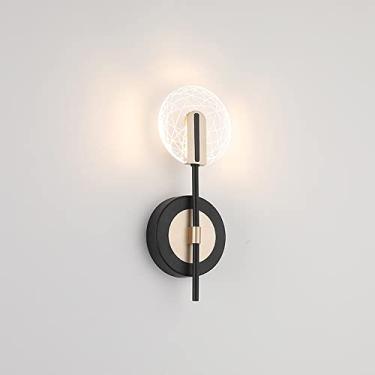 Imagem de Luminária de parede LED ajustável pós-moderna, luminária de parede geométrica para decoração de sala de estar, luminárias de parede nórdicas para quarto, corredor, escada, decoração de pared