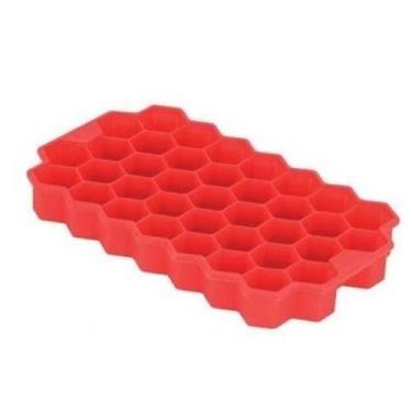 Imagem de Forma Gelo Silicone Colmeia Vermelho. - Unyhome