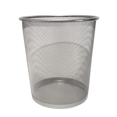 Imagem de Lixeira Metal Aramado Cesto Lixo Escritório 12 Litros