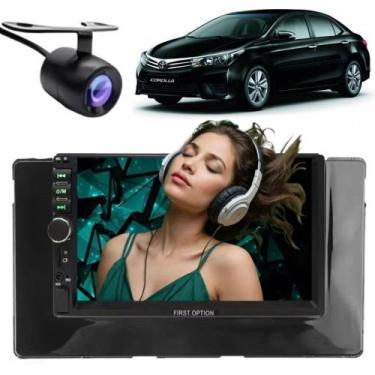 Imagem de Central Multimídia 2 Din Mp5 Toyota Corolla Câmera Moldura BP - First 