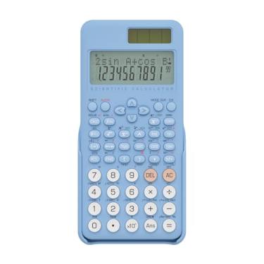 Imagem de NEWYES Calculadora científica para estudantes, calculadora de matemática de 2 linhas com capa contra poeira, material de ensino fundamental e médio para alunos