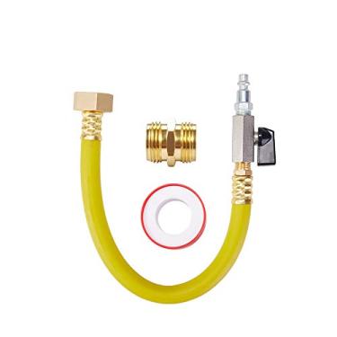 Imagem de Kit de compressão de ar para trailer para inverno, plugue de conexão rápida para torneira de mangueira de jardim de 3/10.2 cm, adaptador de sopro com válvula para sistemas de irrigação Winterize RV