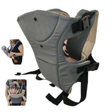 Imagem de Canguru Carregador Criança Bebe Passeio Viagem Bolso Alça Ajustavel Sentado Macio Seguro Confortavel Resistente