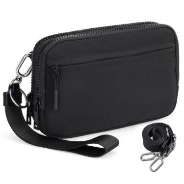 Imagem de Bolsa transversal VONAL Small para mulheres com bloqueio de RFID preta