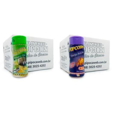 Imagem de Temperos Para Pipoca Cx24Un - Parmesão E Alho E Queijo Nacho - Flavore