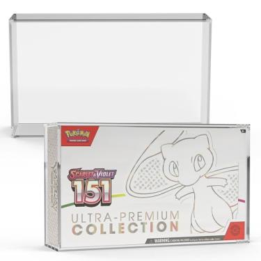 Imagem de Capa de exibição Pokémon, caixa de armazenamento de acrílico para Scarlet & Violet 151 coleção Ultra Premium, pacote com 1