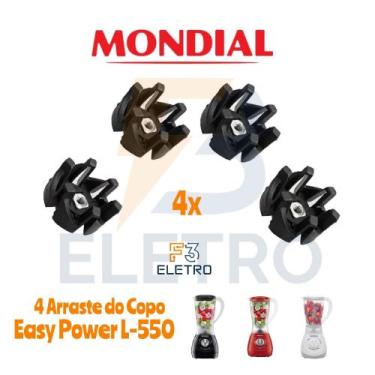 Imagem de Arrastador do Copo 4 Unidades Liquidificador Mondial Easy Power L-550