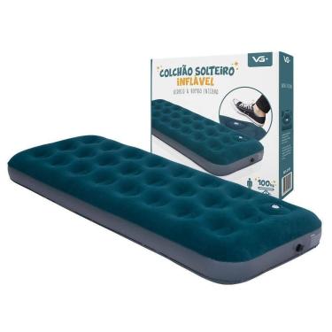 Imagem de Colchão Inflável Cama Solteiro Airbed Com Bomba Interna Vg Plus