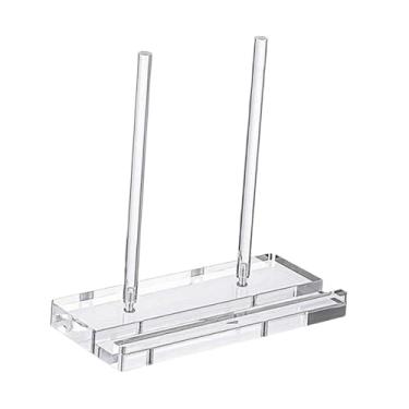 Imagem de WeiLaiKeQi Suporte de acrílico transparente para exibição de obras de arte, cavalete elegante, suporte para colecionadores para exibição de fotos, cadernos e