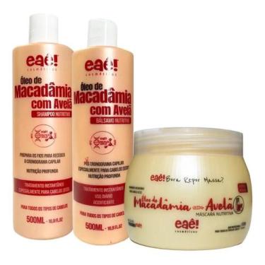 Imagem de Kit Nutrição 3 Passos Profissional Eaê Macadamia E Avelã - Eaê cosmeti