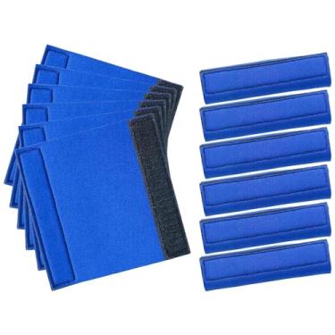 Imagem de Fenteer 12x capa de piscina mangas de primavera envoltórios protegem molas e decks de arranhões neoprene primavera cobre protetores para o inverno, Azul