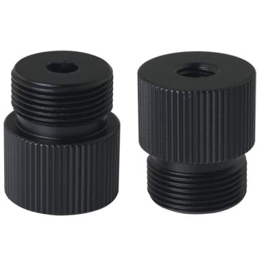 Imagem de LUORNG 2 peças de acessórios de câmera fotográfica parafuso de mão microfone suporte de braço giratório adaptador de suporte de microfone 5/8 macho para 1/4 fêmea para fotografia tripé adaptador