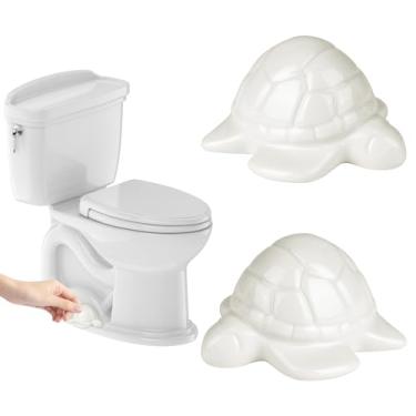 Imagem de Tampas de parafuso de vaso sanitário de cerâmica de tartaruga marinha - Tampas de vaso sanitário decorativas para fundo do vaso sanitário, tampas de tampa de parafuso de vaso sanitário elegantes