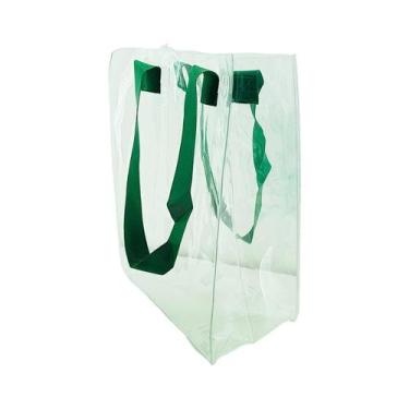 Imagem de Sacola Reutilizável Transparente de Plástico 34cm - Aliança