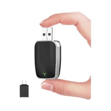Imagem de Mini 2 Em 1 Sem Fio CarPlay Android Auto Adaptador Bluetooth WiFi Cone