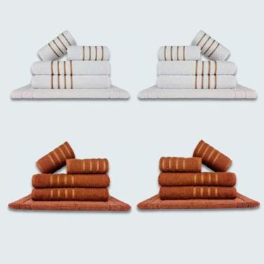 Imagem de Jogo De Toalhas 20 Ps Coleo Montreal 100% Algodo Br+mr - Toalhas Beka