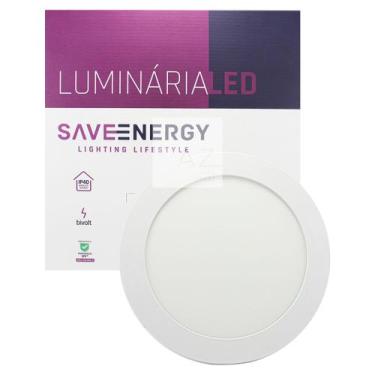 Imagem de Luminária Painel Plafon Led Embutir Redonda 18w 5700k SaveEnergy - Sav