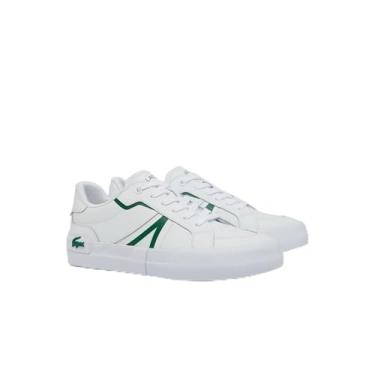 Imagem de Lacoste Tênis feminino L004, Branco/Verde, 40
