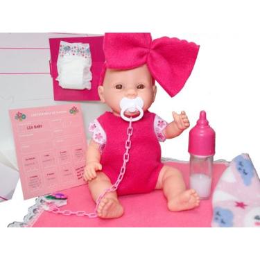 Imagem de Bebe reborn Boneca estilo reborn Meu Bebezinho 1049 ED1 Brinquedos mam