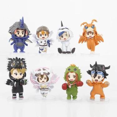 Imagem de Conjunto De Figuras De Ação Digimon Cosplay 8pcs Taichi Matt Ishida So