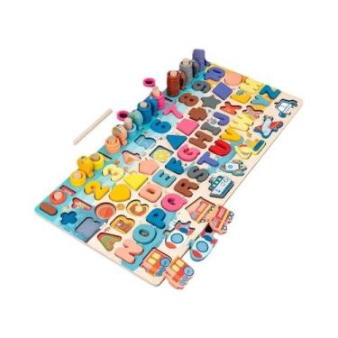 Imagem de Brinquedos Educativos De Madeira Montessori Para Crianças, Jogo De Que