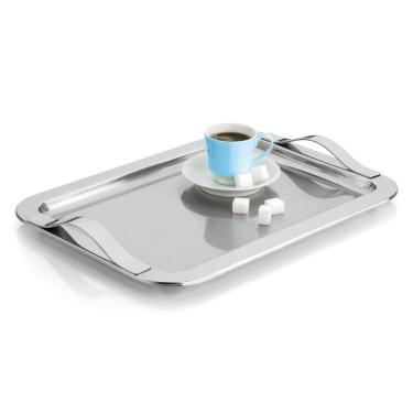 Imagem de Bandeja Santorini 35cm Inox Servir Chá Café Multiuso Forma