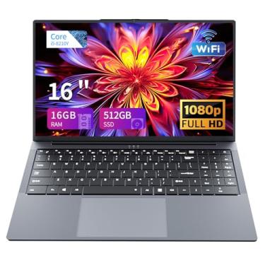 Imagem de Laptop para jogos, laptop Core i5 de até 3,60 GHZ, laptops de 40 cm, 16 GB de RAM, 512 GB, SSD Wind 11 Pro, laptops tradicionais, tela FHD IPS, teclado retroiluminado, notebook, abertura de ângulo 180