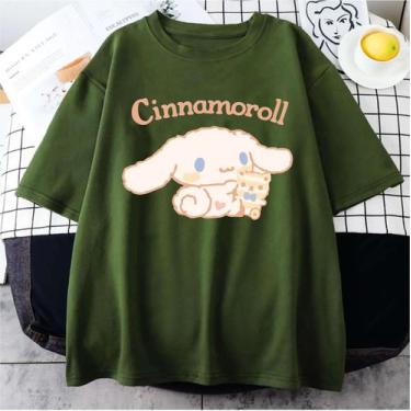 Imagem de Camiseta Cinnamoroll Unissex - sneko, Verde, M babylook