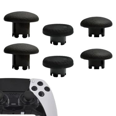 Imagem de LiXiongBao 6 Em 1 Joysticks Intercambiáveis Para Controle Dualsense Edge Do Ps5, Kits De Analógicos, Peças Reposição (Preto)