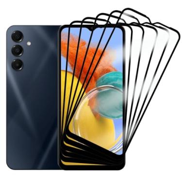 Imagem de Película de Vidro 3D Compatível Samsung Galaxy M14 6.6 Polegadas, Kit com 5 Unidades, Proteção Total da Tela