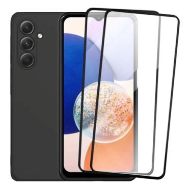 Imagem de Capinha Para Galaxy A14 Capa Preta Premium Proteção Câmera + 2 Películas de Vidro 3D Anti Impacto