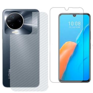 Imagem de Virtual Multi - Película Hidrogel + Adesivo Fibra de Carbono para Infinix Note 12 Pro - Transparente