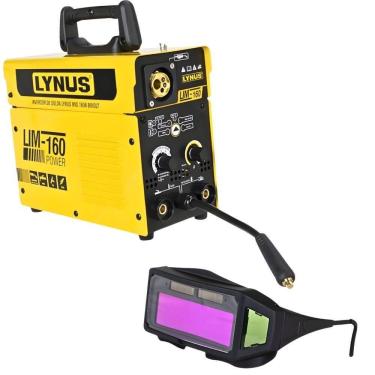 Imagem de Solda Multiprocessos MIG|TIG LIM-160 Bivolt e Óculos de Proteção para Solda LYNUS
