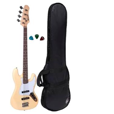 Imagem de Baixo Winner 4 Cordas Jazz Bass Wjb + Capa (CREME)